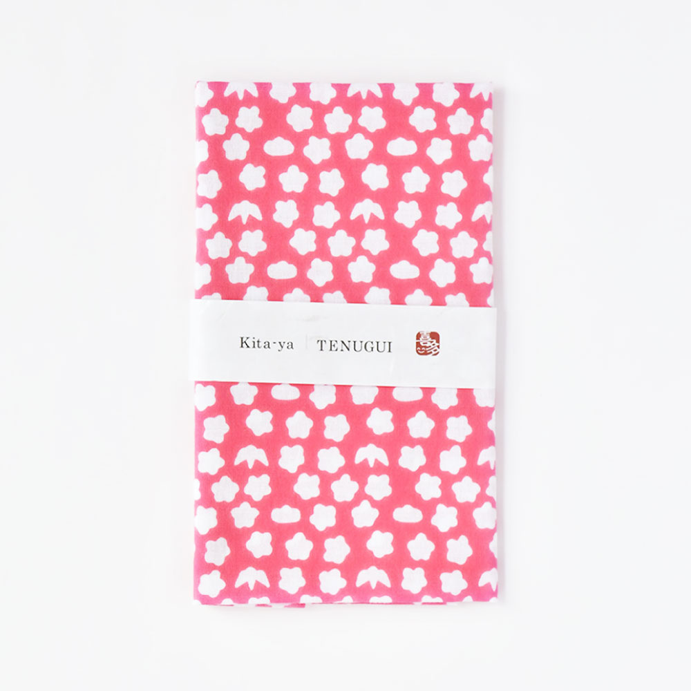 浜松注染手ぬぐい 松竹梅小紋 ピンク