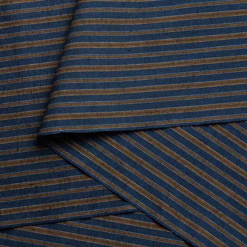 【遠州綿紬】縞紬 S-95 「月夜」 カット売り