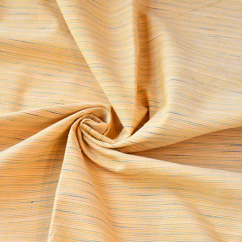 【遠州綿紬】なないろ広巾「たまご色」カット売り