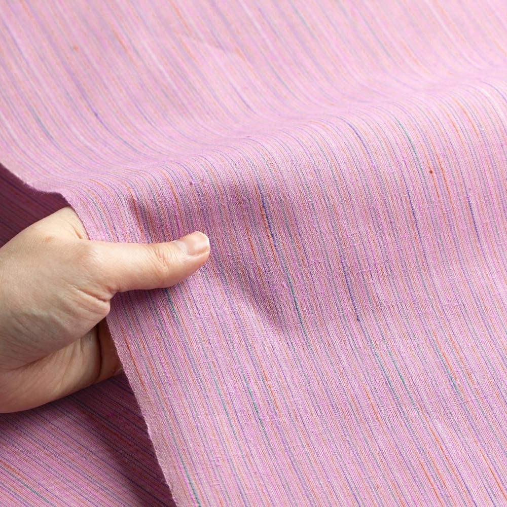 【遠州綿紬】なないろ広巾「撫子」カット売り