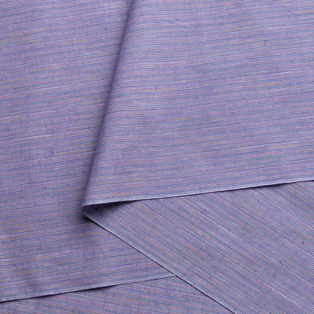 【遠州綿紬】なないろ広巾「ラベンダー」カット売り