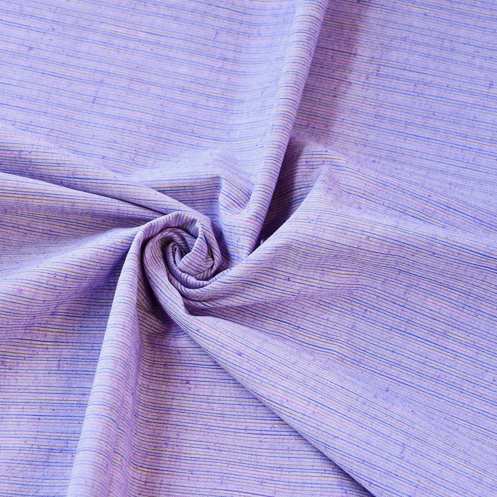 【遠州綿紬】なないろ広巾「ラベンダー」カット売り