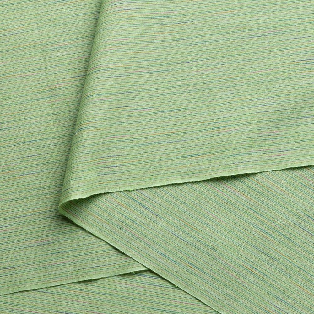 【遠州綿紬】なないろ広巾「若草」カット売り