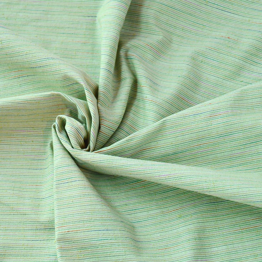 【遠州綿紬】なないろ広巾「若草」カット売り