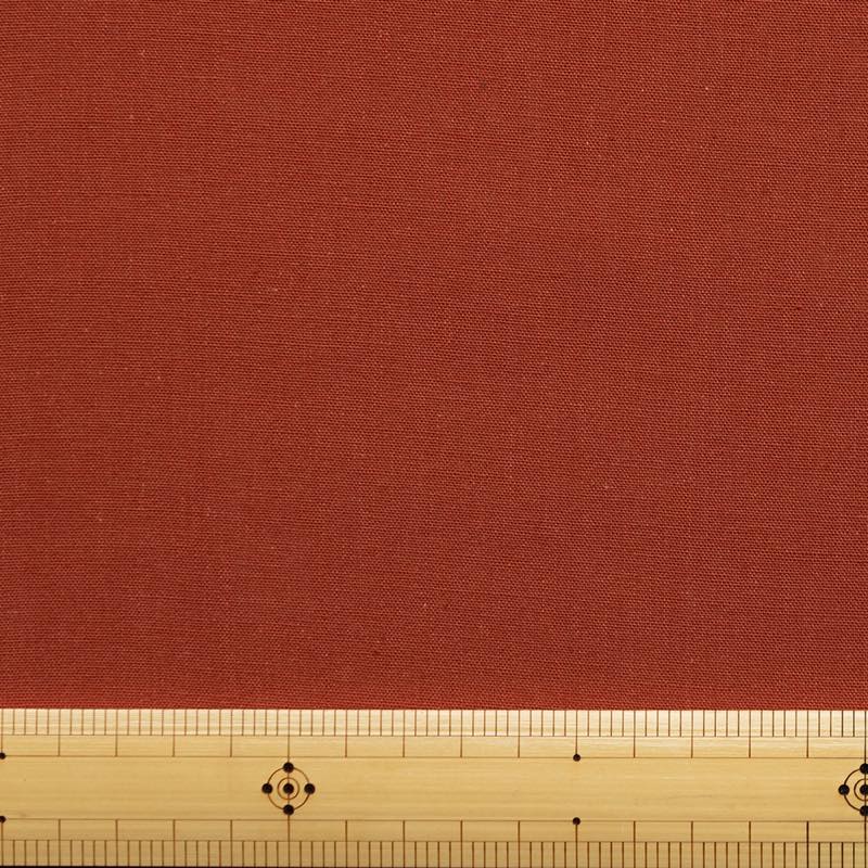 【遠州綿紬】無地もめん「レンガ色」