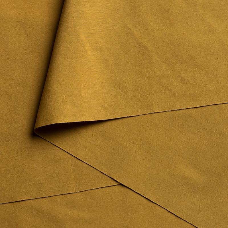 【遠州綿紬】無地もめん「うこん色」