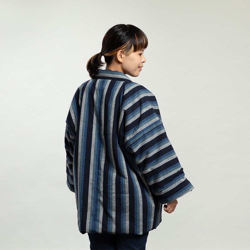 【つむぐ】かぞくの半天「青海(あおうみ)」