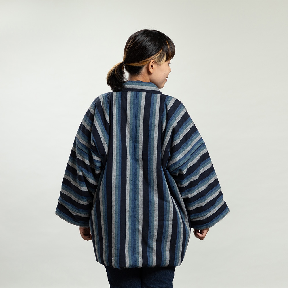 【つむぐ】かぞくの半天「青海(あおうみ)」