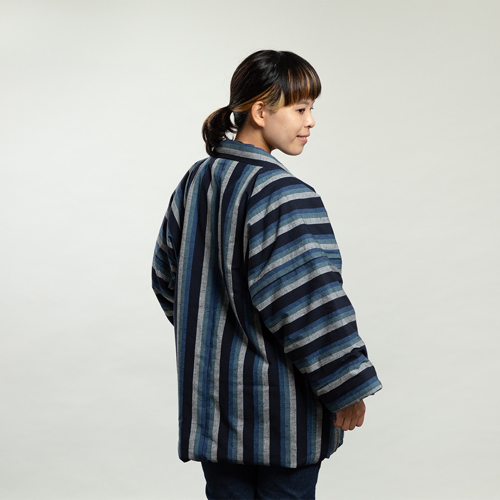 【つむぐ】かぞくの半天「青海(あおうみ)」