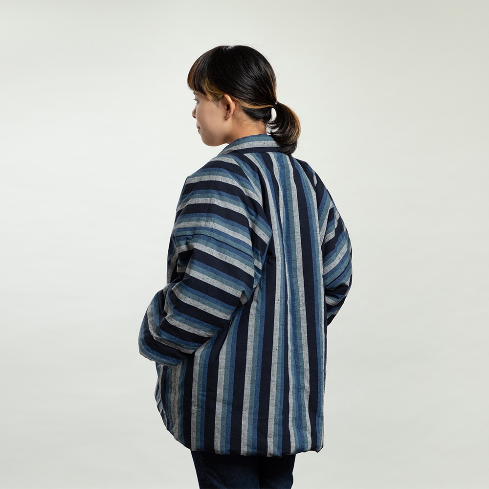 【つむぐ】かぞくの半天「青海(あおうみ)」