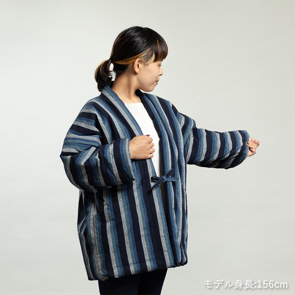 【つむぐ】かぞくの半天「青海(あおうみ)」