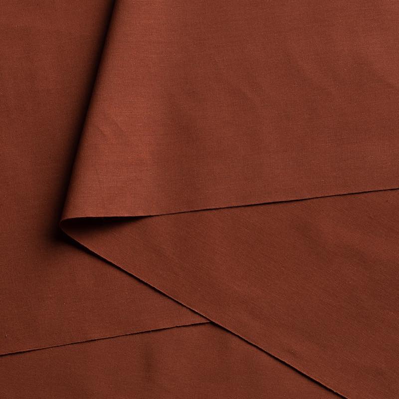 【遠州綿紬】無地もめん「赤茶色」