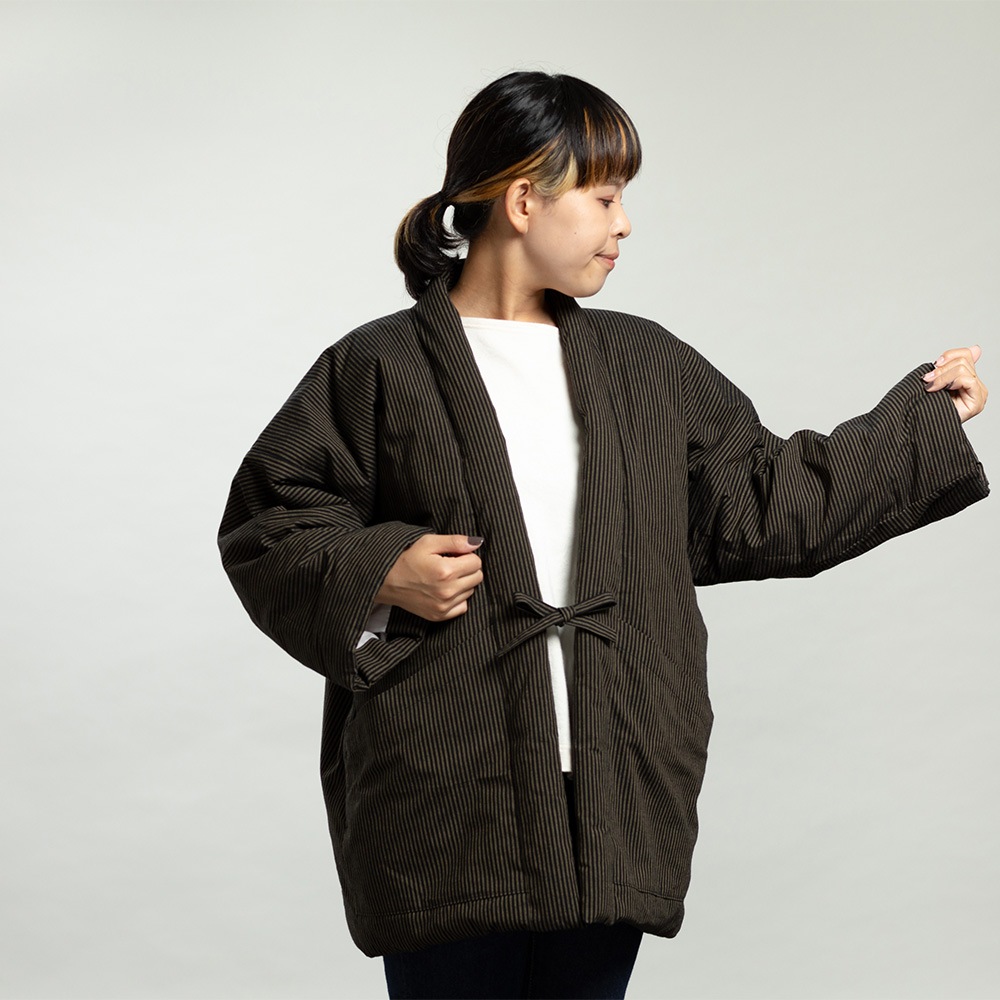 【つむぐ】かぞくの半天「大正茶」