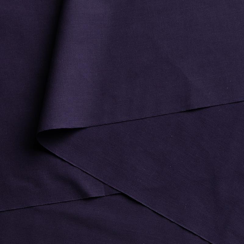 【遠州綿紬】無地もめん「紫色」