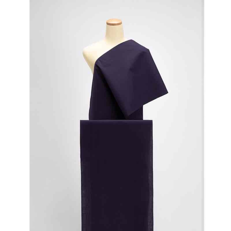 【遠州綿紬】無地もめん「紫色」