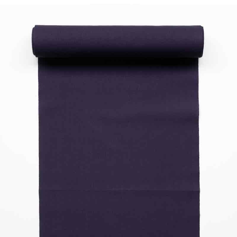 【遠州綿紬】無地もめん「紫色」
