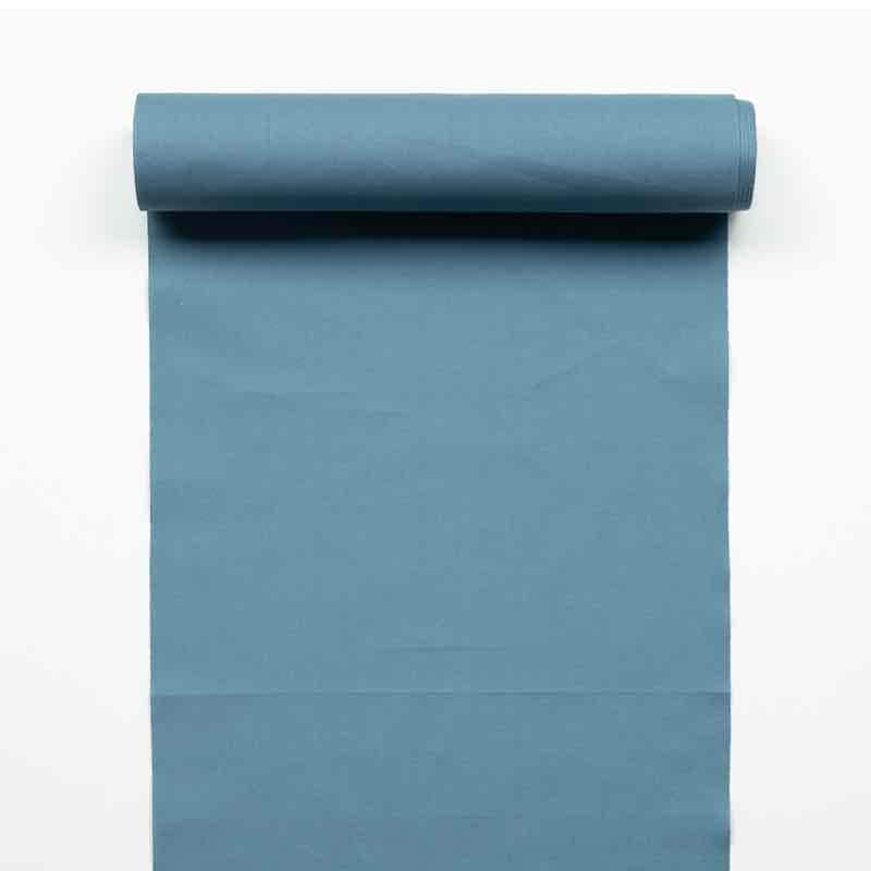 【遠州綿紬】無地もめん「水色」