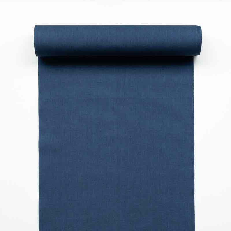 【遠州綿紬】無地もめん「はなだ色」