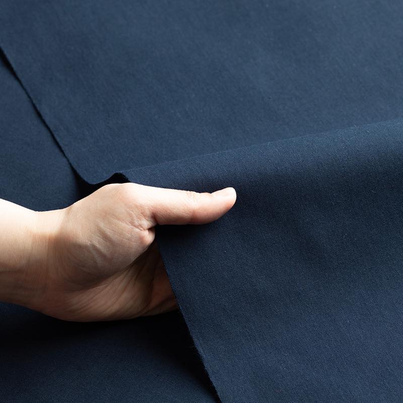 【遠州綿紬】無地もめん「紺色」