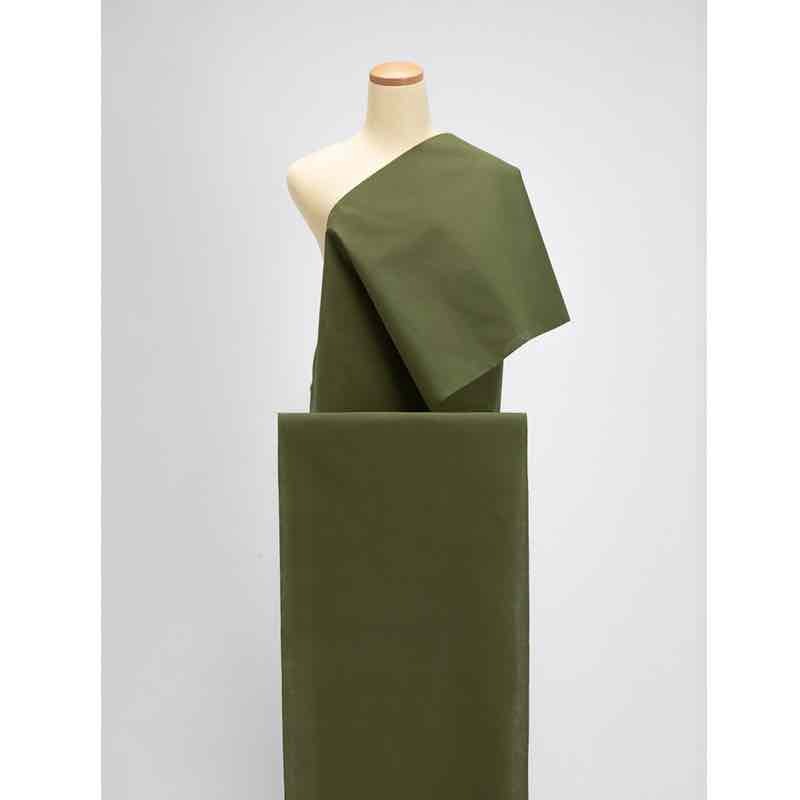 【遠州綿紬】無地もめん「抹茶色」
