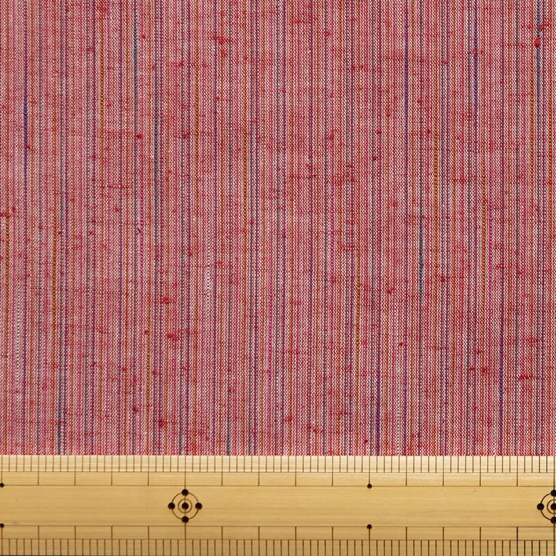 【遠州綿紬】なないろ「赤」カット売り
