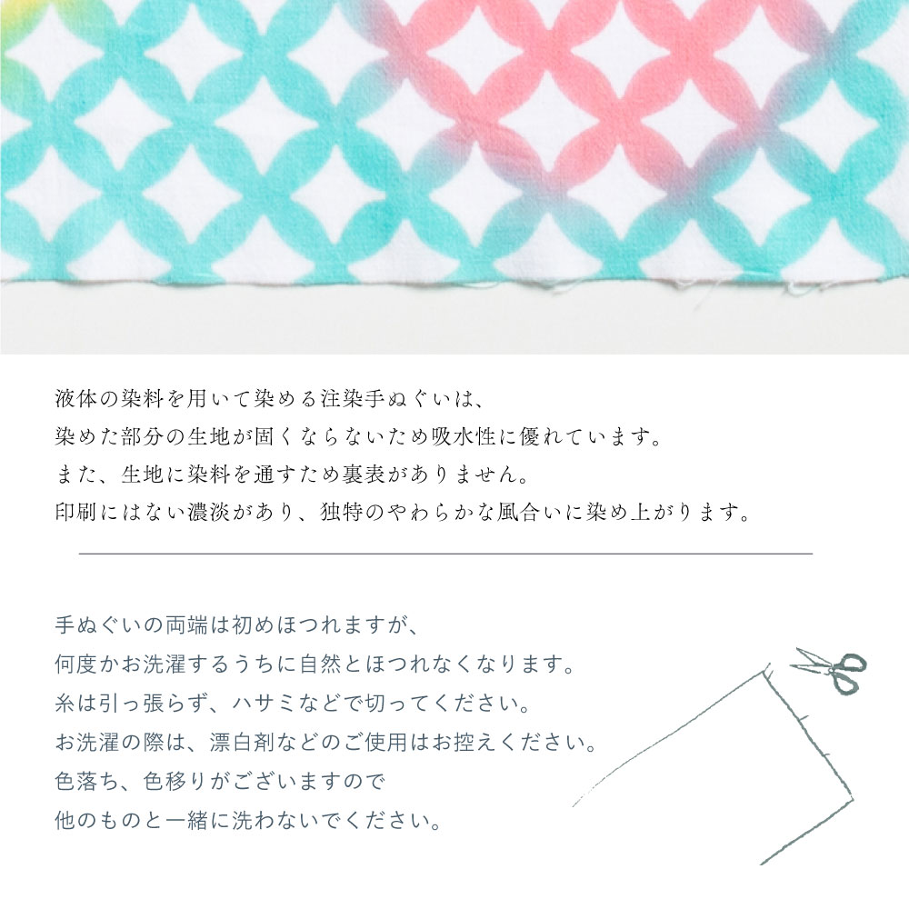 浜松注染手ぬぐい ボーダー　エメラルド