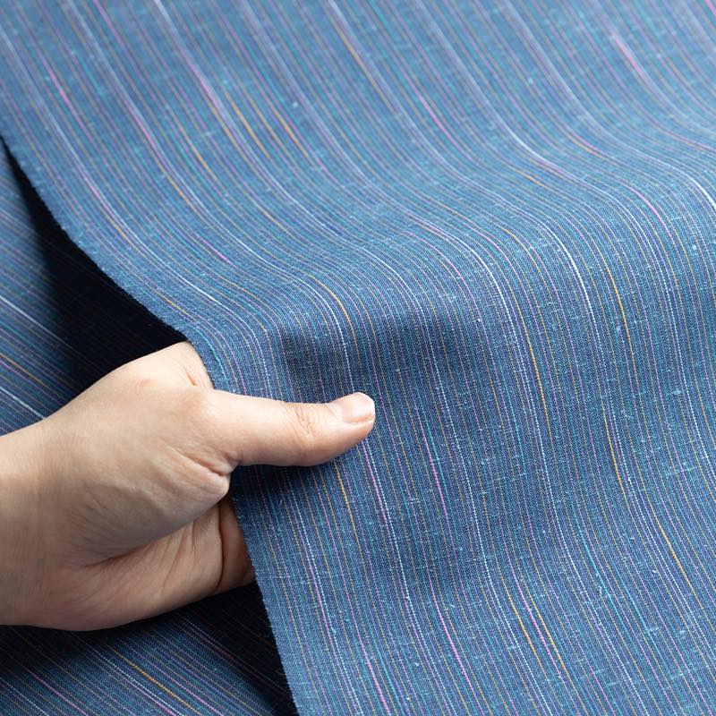 【遠州綿紬】なないろ「深海」カット売り