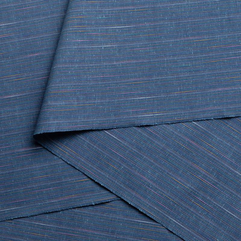 【遠州綿紬】なないろ「深海」カット売り