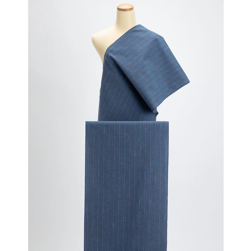 【遠州綿紬】なないろ「深海」カット売り