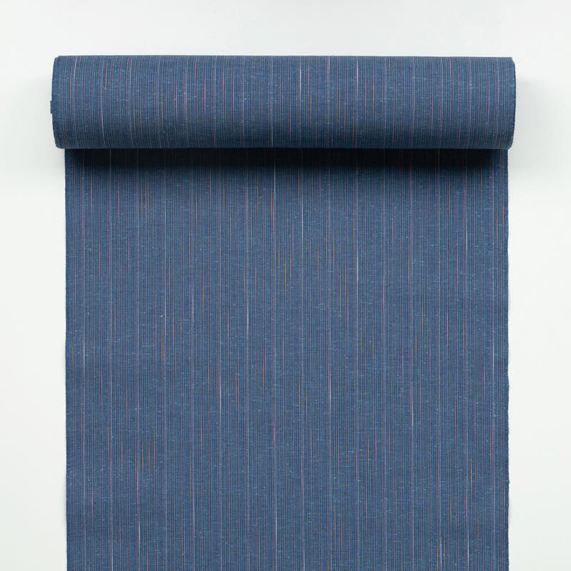 【遠州綿紬】なないろ「深海」カット売り