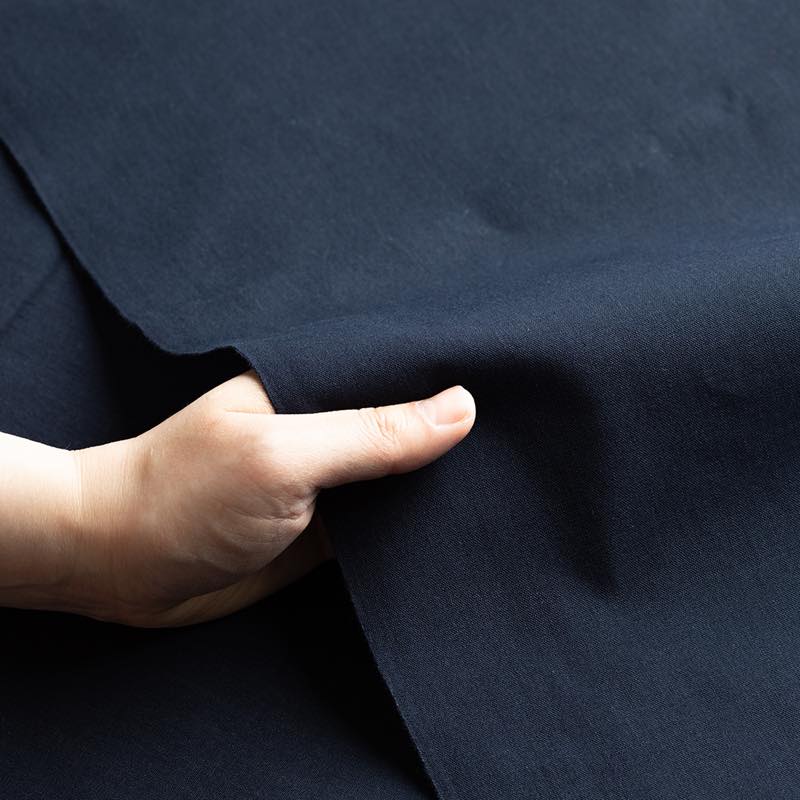 【遠州綿紬】無地もめん「濃紺」