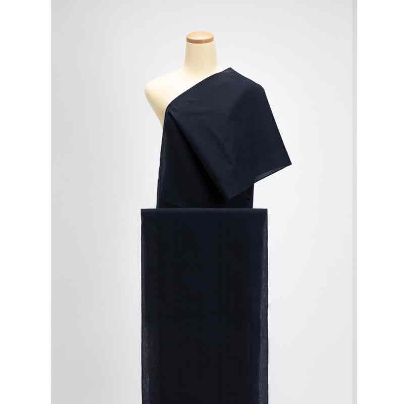 【遠州綿紬】無地もめん「濃紺」