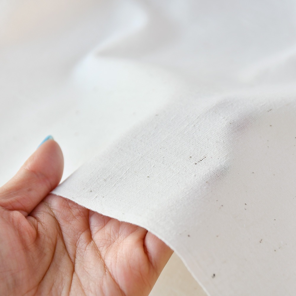 【遠州綿紬】無地紬「きなり」カット売り