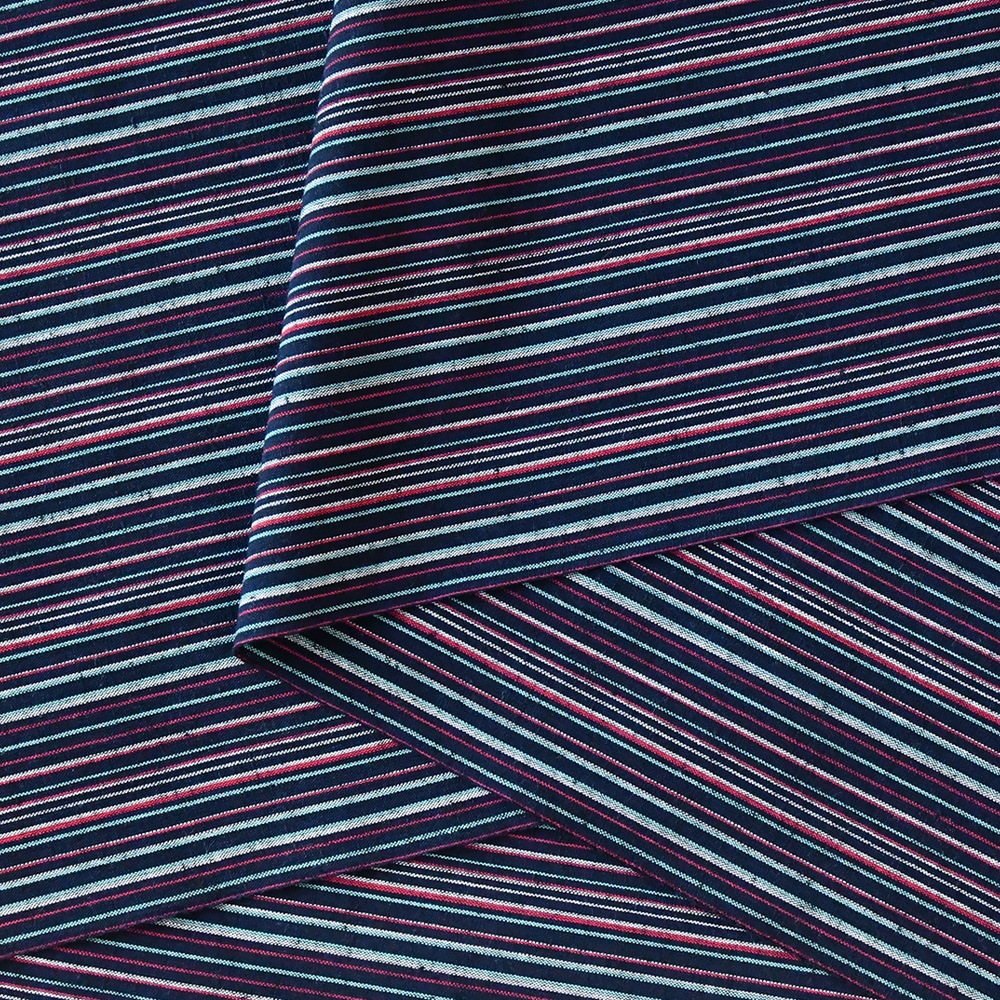 【遠州綿紬】縞紬S-131「彗星(すいせい)」カット売り