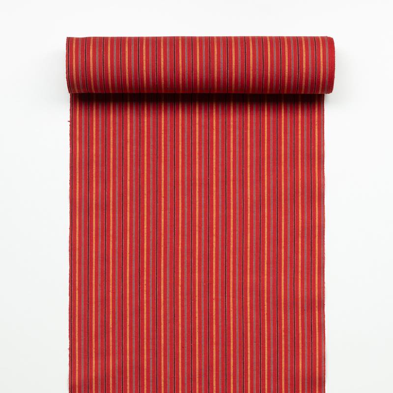 【遠州綿紬】縞紬S-3「黄昏（たそがれ）」