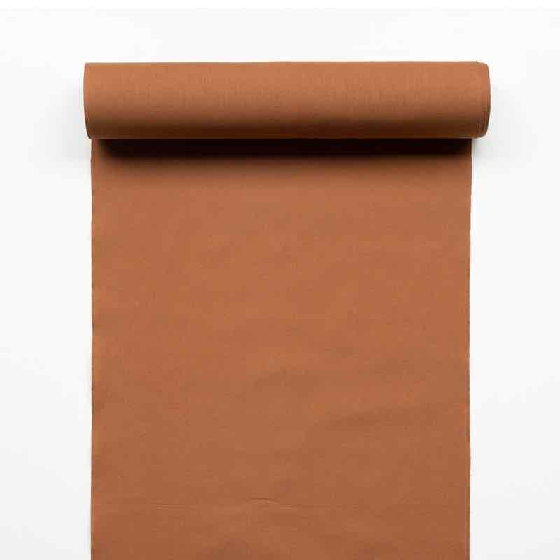 【遠州綿紬】無地もめん「茶色」カット売り