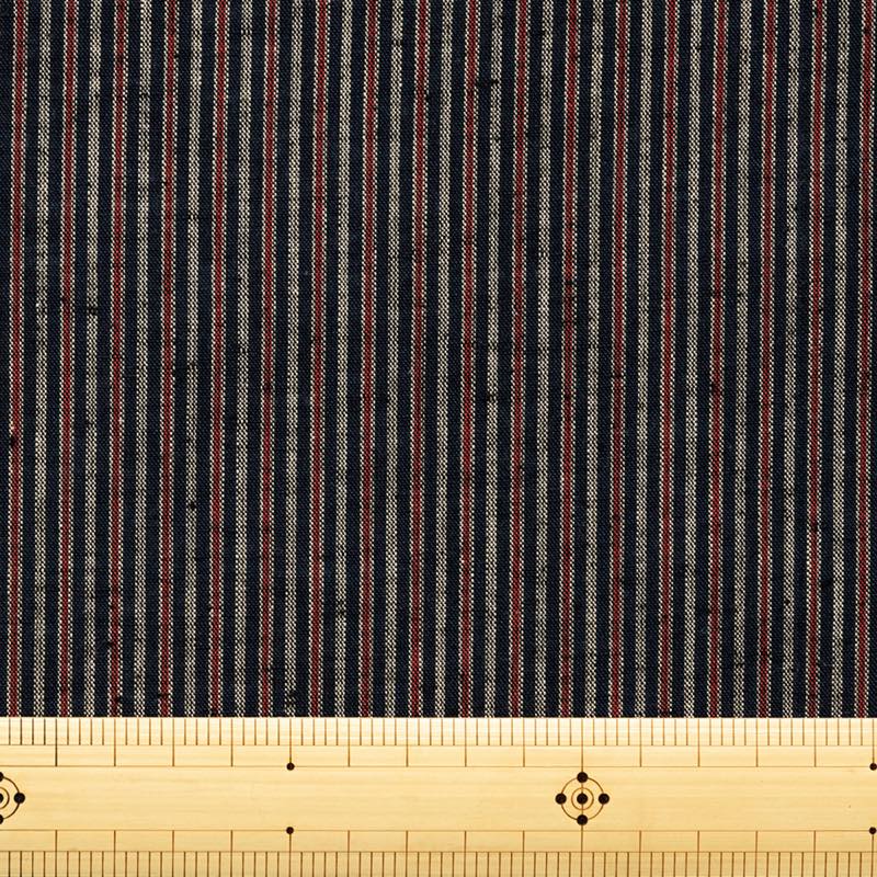 【遠州綿紬】縞紬S-14「白露（しらつゆ）」