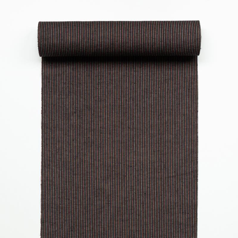 【遠州綿紬】縞紬S-14「白露（しらつゆ）」