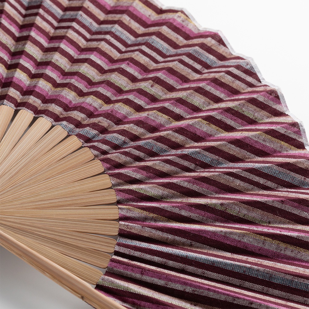 遠州綿紬】扇子 袋付き「秋桜」 | 雑貨・衣料品,定番雑貨,扇子