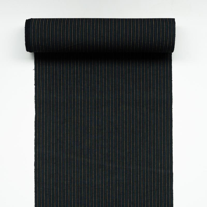 【遠州綿紬】縞紬S-17「春草(はるくさ)」