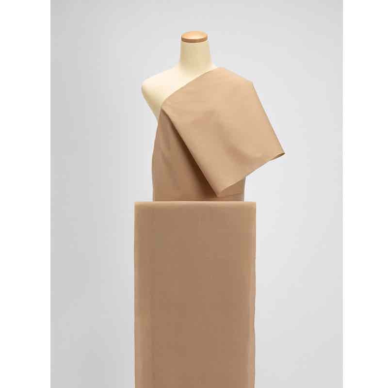 【遠州綿紬】無地もめん「ベージュ」カット売り