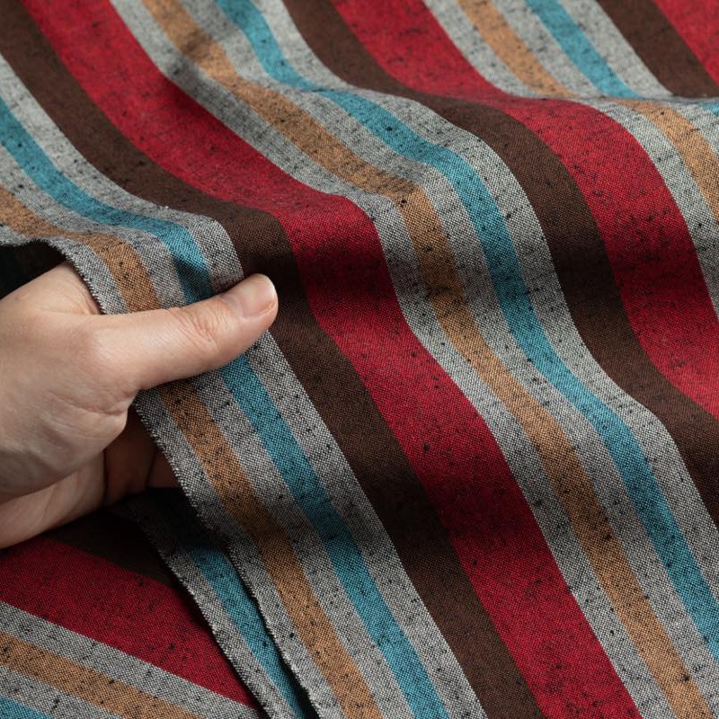 【遠州綿紬】広巾「サンセット」カット売り