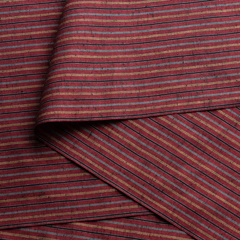 【遠州綿紬】縞紬S-2「錦秋(きんしゅう)」カット売り