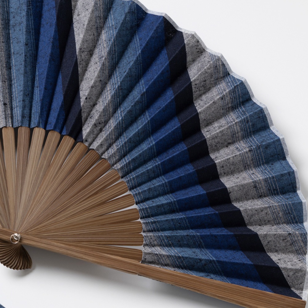 【遠州綿紬】扇子「夜富士」