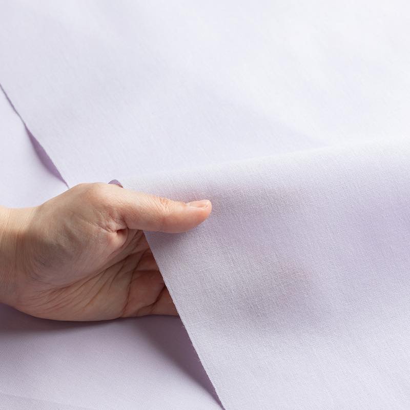 【遠州綿紬】無地もめん「うすすみれ」カット売り