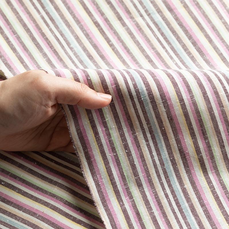 【遠州綿紬】縞紬 S-5「小桜」カット売り