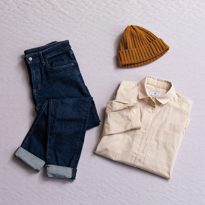 つむぐ ワークシャツ