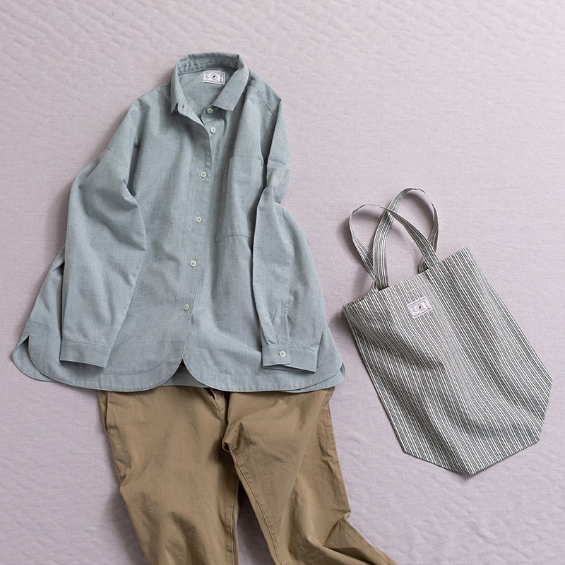 つむぐ ワークシャツ