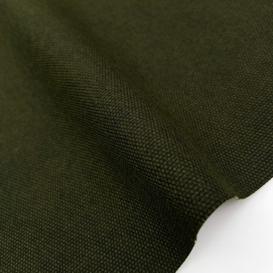 ニューバッカス生地・酒袋生地 8号帆布 キャンバス布 厚手 (ダークオリーブ)