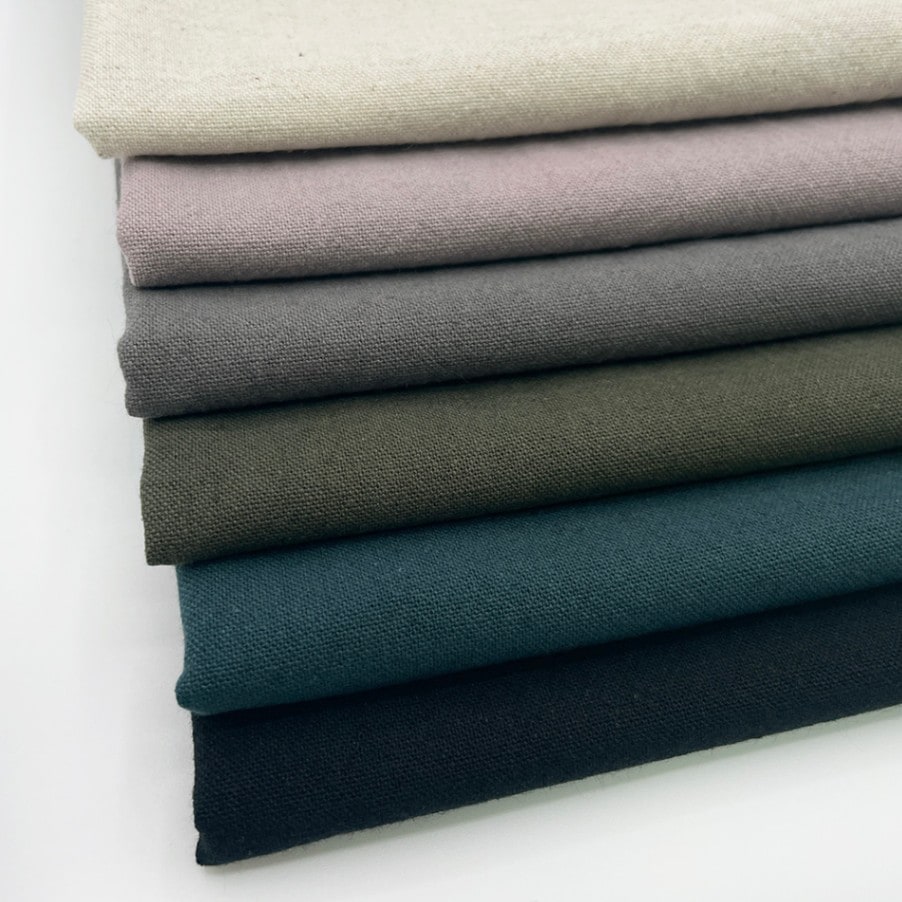 やわらかいコットンリネンキャンバス｜綿麻 無地